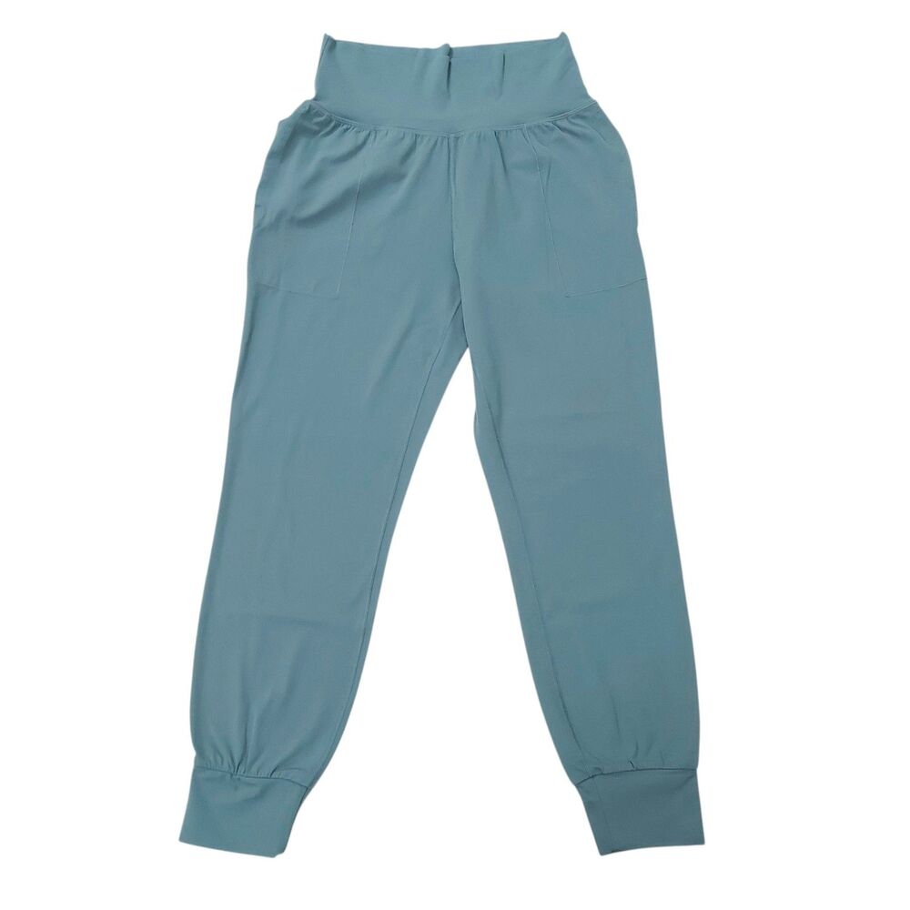 Athleta Salutation Jogger Womens Small Green Powervita Stretch Athleisure